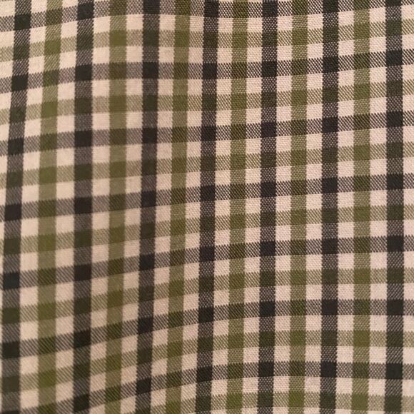 LL Bean Plaid Long Sleeve Button Down Dressy Shirt Size Medium - Picture 5 of 8